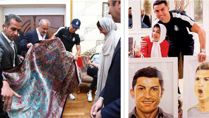 حاشیه های سفر رونالدو به ایران